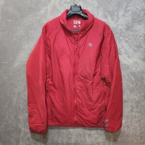 Mountain Hardware Men's XL Red Puffer Jacket Eco Warm Lightweight